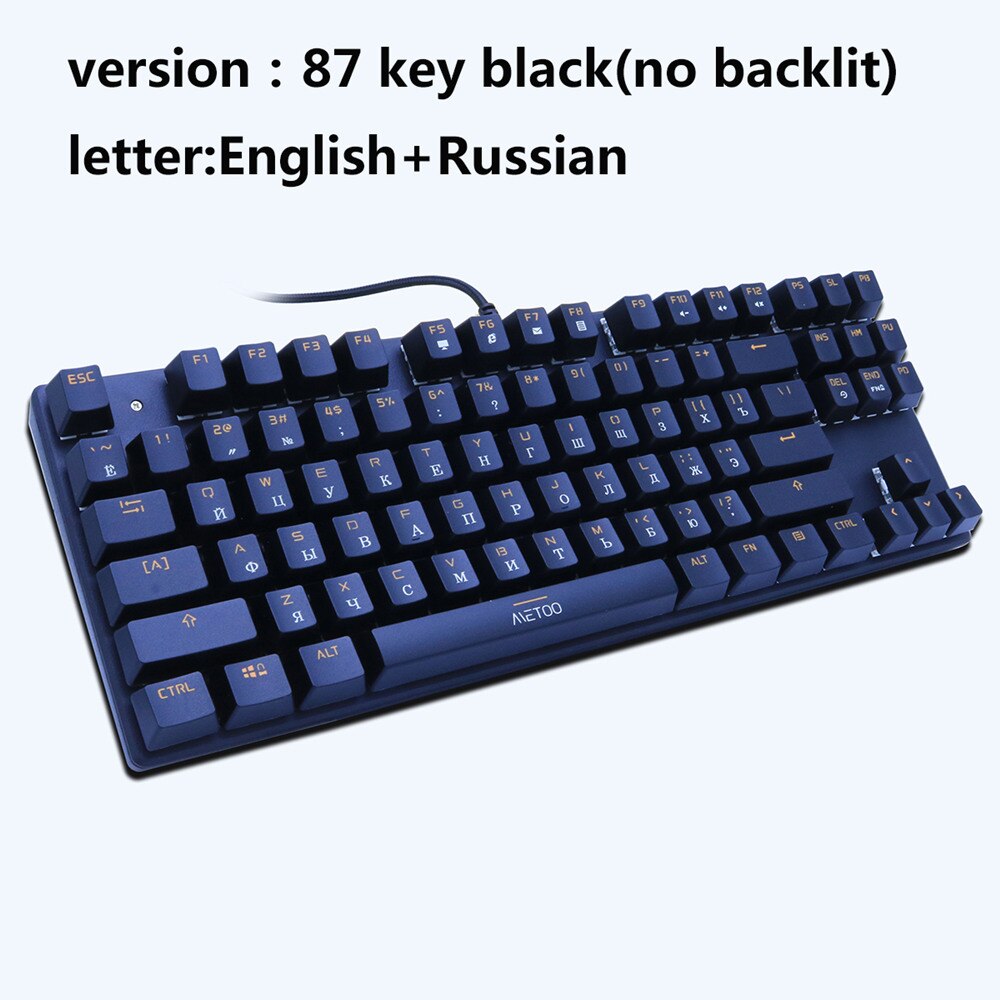 RU / 87 Keys / Without Backlight