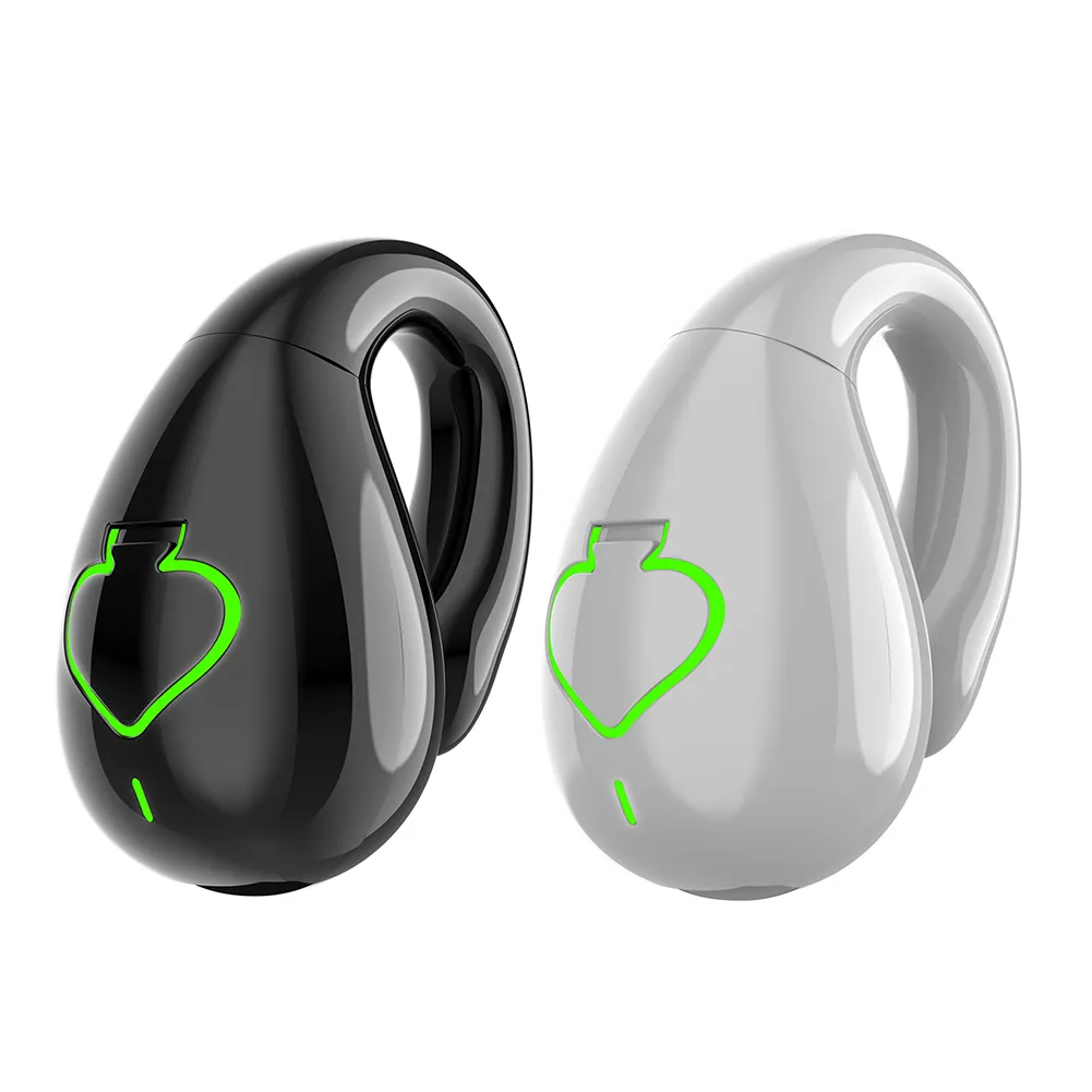 AX11-auriculares inalámbricos de conducción ósea, cascos IPX5 impermeables con Clip para una sola oreja, compatibles con Bluetooth 5,3, deportivos para jugadores