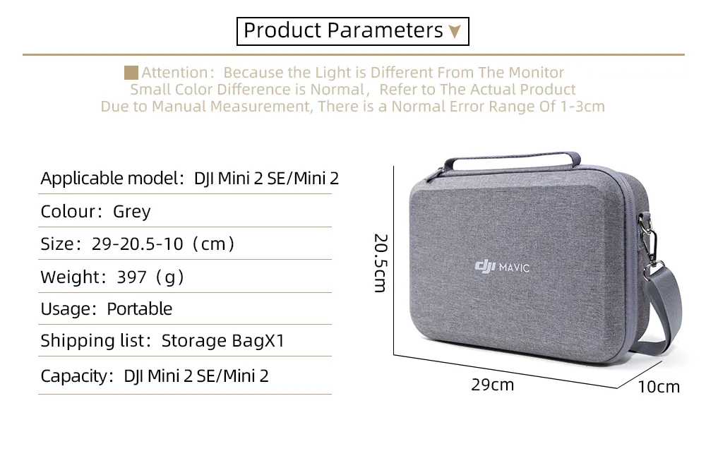 Bolsa de Dron para DJI Mini 2SE/Mini 2 Fly More, bolsa de hombro de transporte, estuche de almacenamiento RC N1, accesorios de administrador de carga de batería