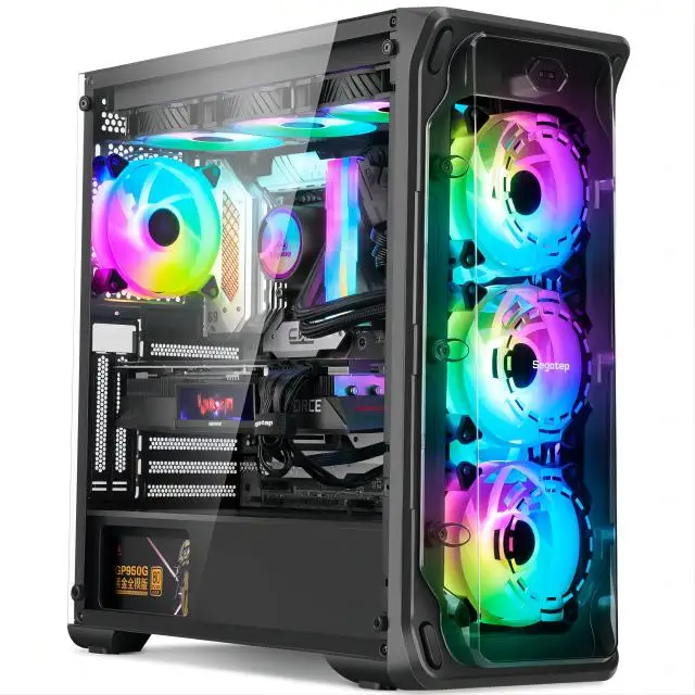 Aotesier-conjunto completo de pc Core, i7, i9, i5, E5 -2650, CPU GTX 950, 16 GB de RAM, gamers de ordenador, pc de escritorio