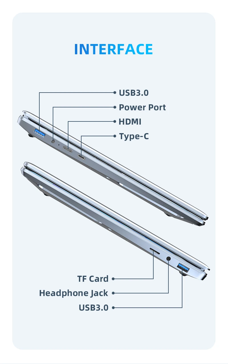 Pantalla táctil IPS de 2024 y 15,6 pulgadas para ordenador portátil, pantalla estrecha de cuatro lados de 7 pulgadas, Intel N5095, SSD de 512 GB/TB, 4 núcleos y 4 hilos