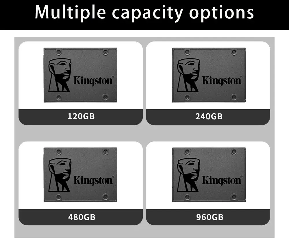 Kingston SSD unidad interna de estado sólido A400 120GB 240GB 480GB 960GB SSD de 2,5 pulgadas SATA III disco duro para ordenador portátil de escritorio PC