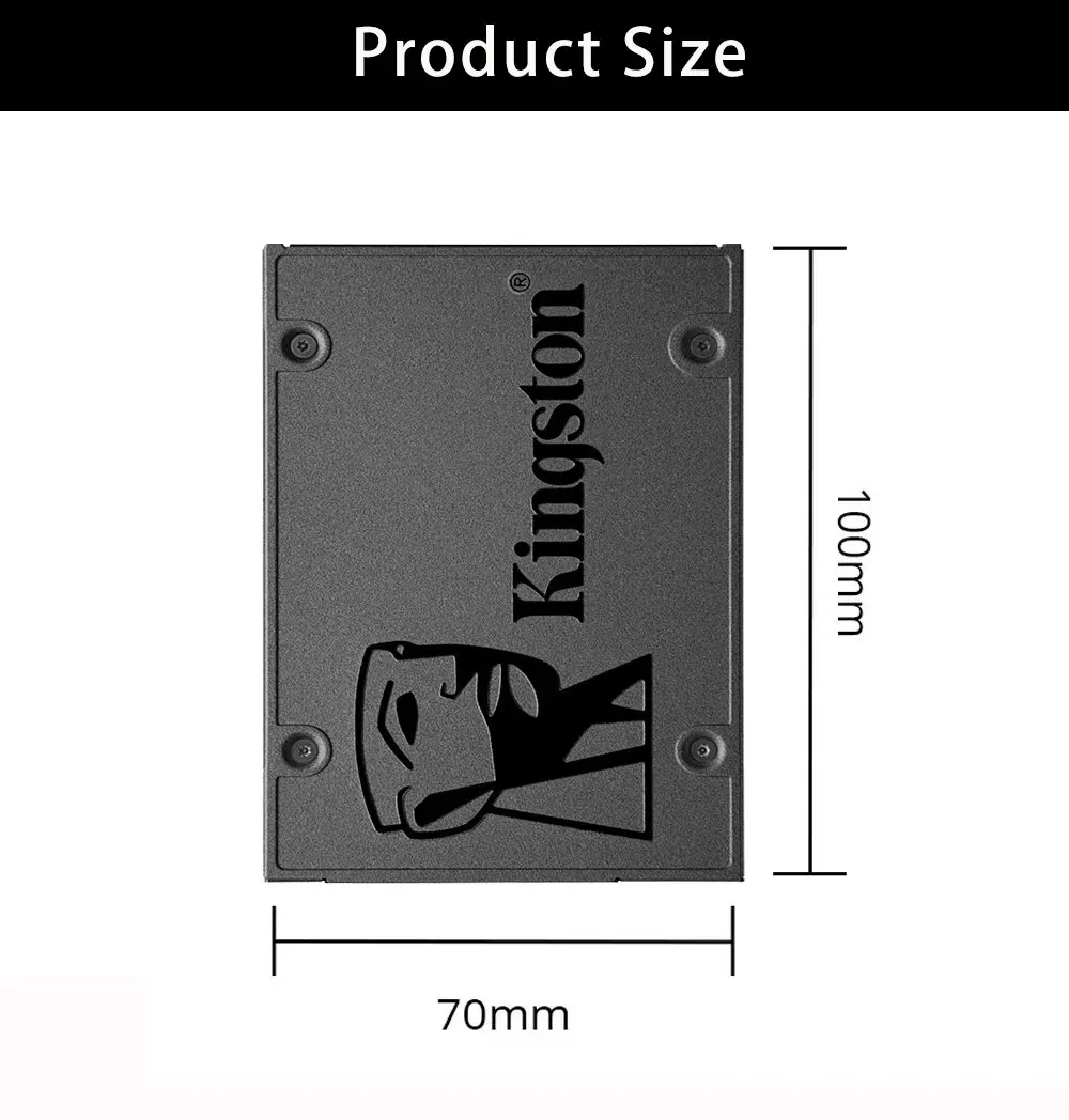 Kingston SSD unidad interna de estado sólido A400 120GB 240GB 480GB 960GB SSD de 2,5 pulgadas SATA III disco duro para ordenador portátil de escritorio PC