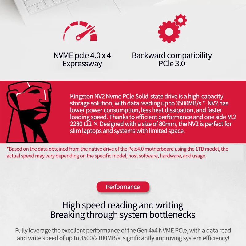 Kingston-SSD interno M.2 NVMe PCIe 4,0 NV2 M2 2280, 2TB, 1TB, 500GB, 250GB, compatible con ordenador portátil de escritorio, CPU de placa base Intel AMD