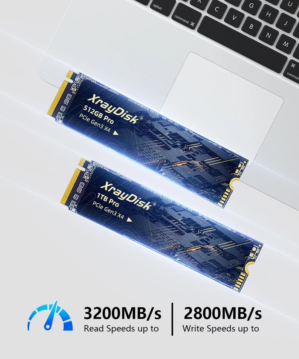 XrayDisk-disco duro interno para ordenador portátil y de escritorio, unidad de estado sólido M.2 SSD PCIe NVME de 128GB, 256GB, 512GB, 1TB, Gen3 x 4 y 4x4, 2280