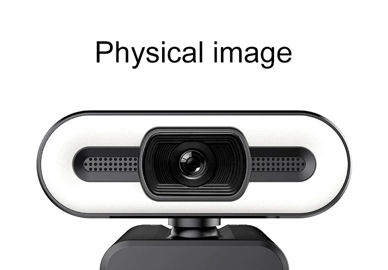 Cámara Web portátil 4K para ordenador, Webcam con transmisión en vivo, Flexible, Full HD, 2K, 1080P, con micrófono y Luz