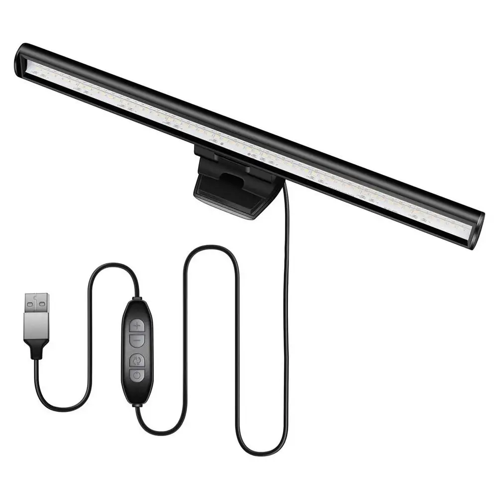 Lámparas de escritorio USB regulables, barra de luz LED para pantalla de ordenador portátil, lámpara de mesa de escritorio, lámpara de lectura de protección ocular